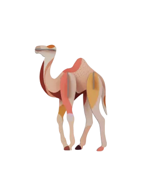 Studio Roof Wall Art Jungle Animals: Camel