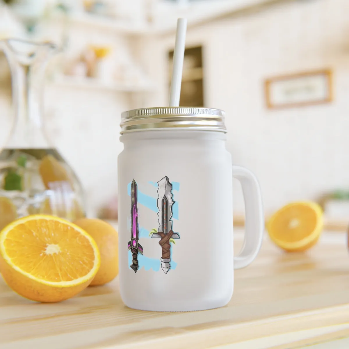Swords Mason Jar