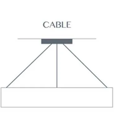 Tambour 13225-24-CH Indoor/Outdoor Cable Hung Pendant By Ultralights Lighting