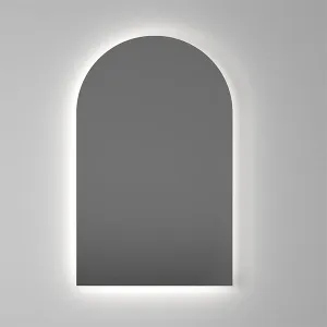 Thermogroup Backlit Arch Shape LED Mirror 500x800 with Warm or Cool Light and Demister