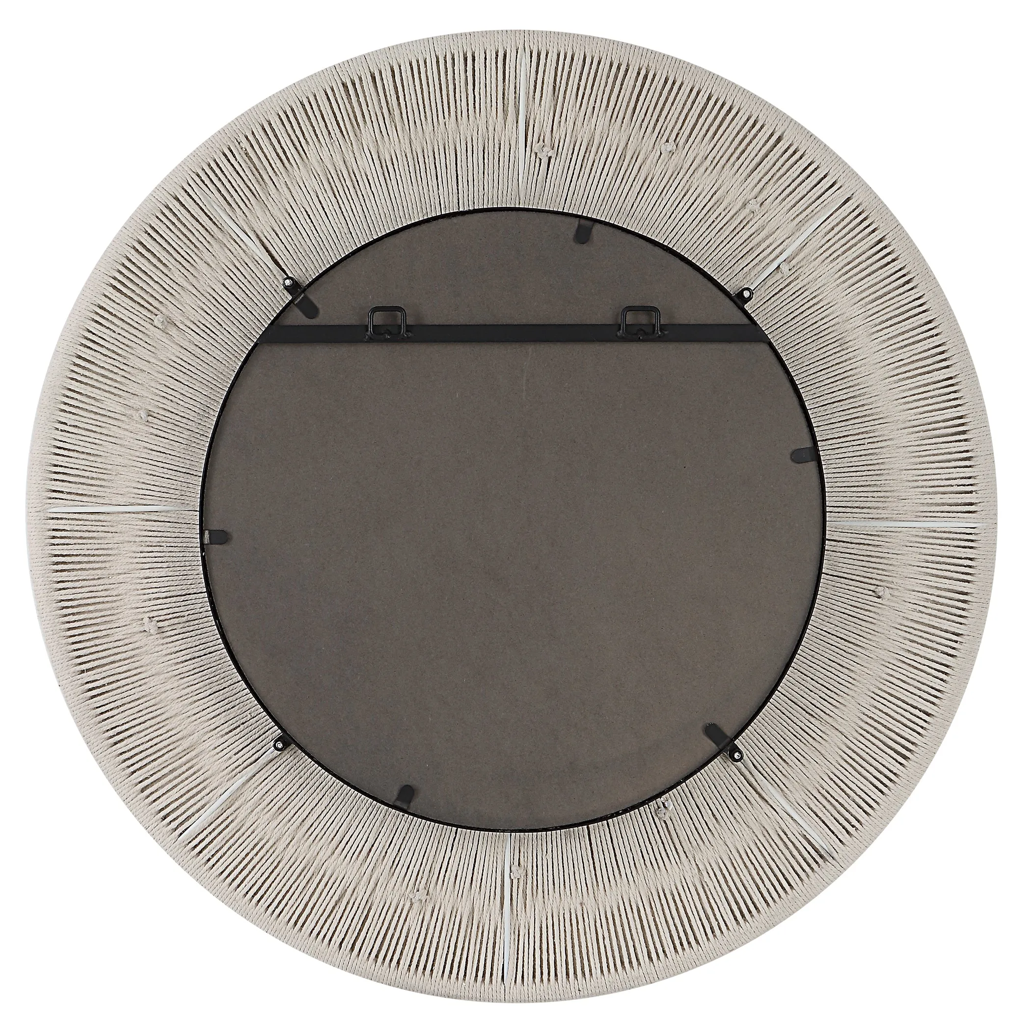 Uttermost Sailor's Knot White Small Round Mirror