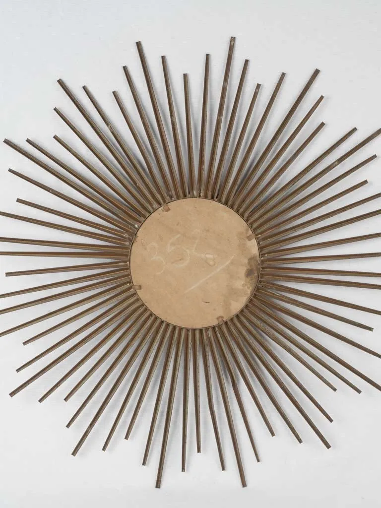 Vintage Chaty Vallauris sunburst mirror - 1970 - 15"