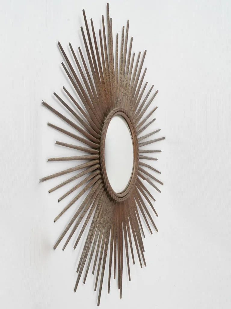 Vintage Chaty Vallauris sunburst mirror - 1970 - 15"