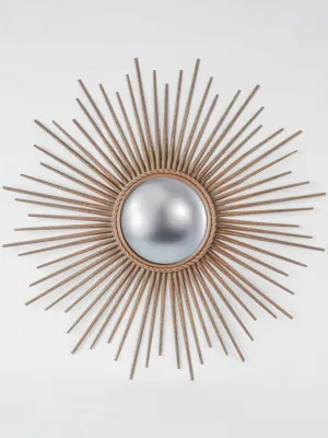 Vintage Chaty Vallauris sunburst mirror - 1970 - 15"