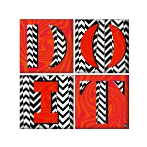 Wall Art Decor For Home Set Of 4 -Do It With Strips