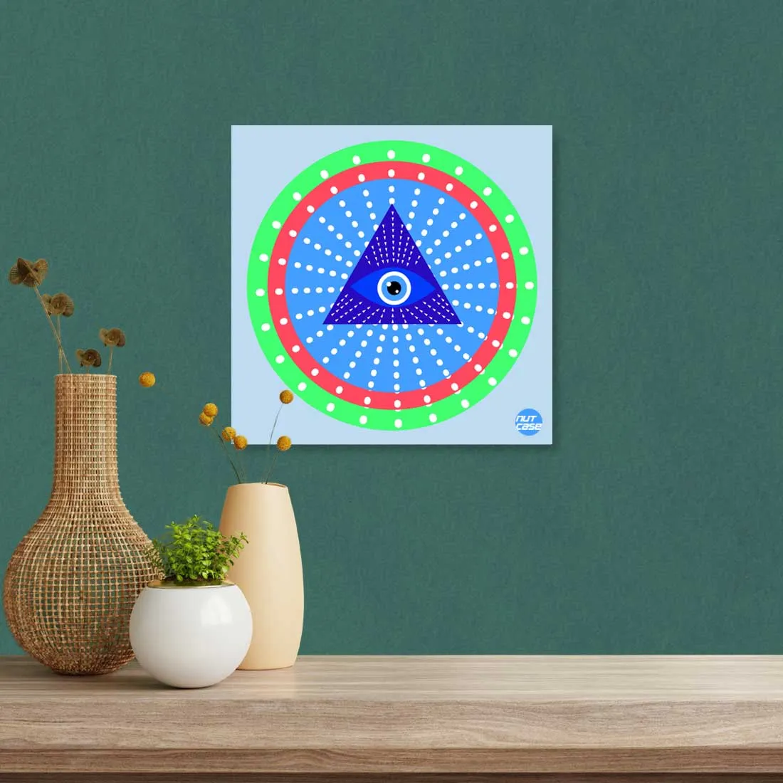 Wall Art Decor for Living Room Bedroom Hanging Panels - Evil Eye Protector