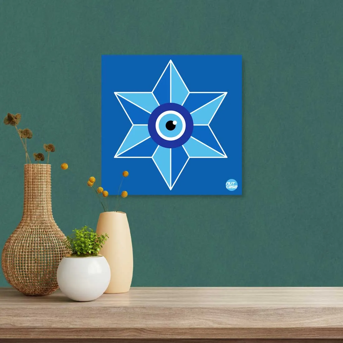Wall Art Decor for Living Room Bedroom Hanging Panels - Evil Eye Protector