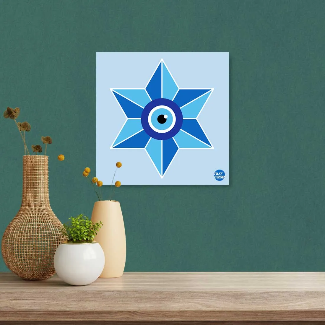 Wall Art Decor for Living Room Bedroom Hanging Panels - Evil Eye Protector