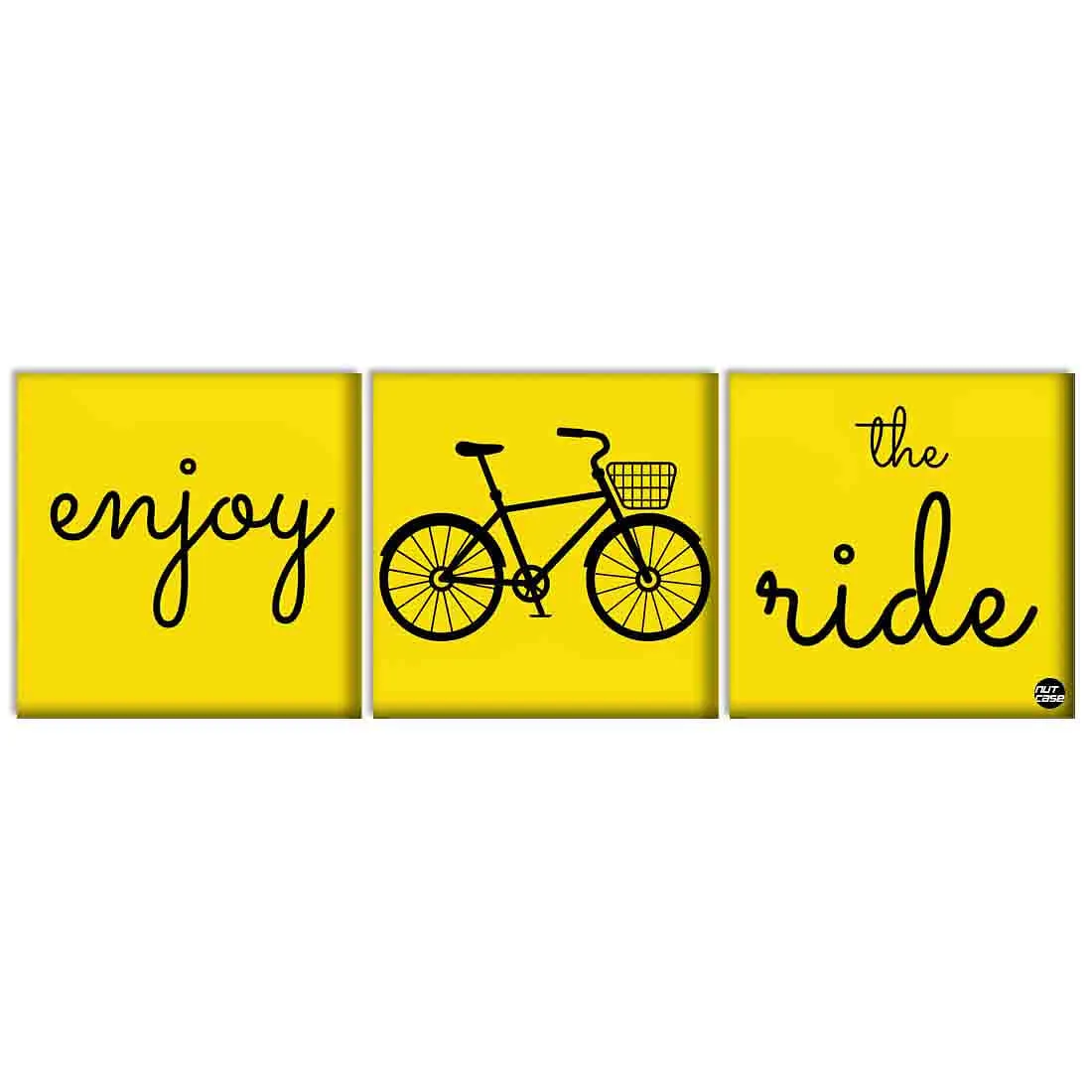 Wall Art Decor Hanging Panels Set Of 3 -enjoy the ride