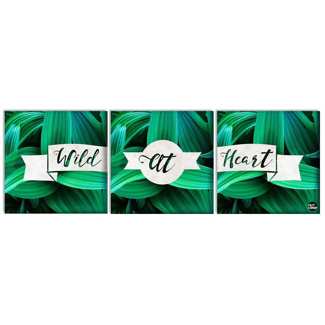 Wall Art Decor Hanging Panels Set Of 3 -Wild At Heart