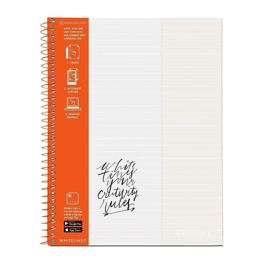 Whitelines Wirebound Ruled Notebook 8.5" x 11"