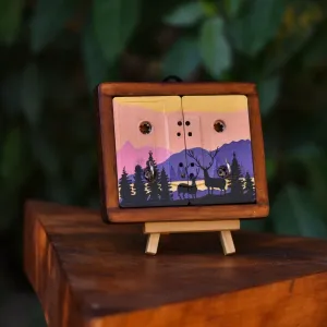 Wilderness Mini Key Keyholder | Upcycled | Audio tapes | Wanderlust | Handcrafted